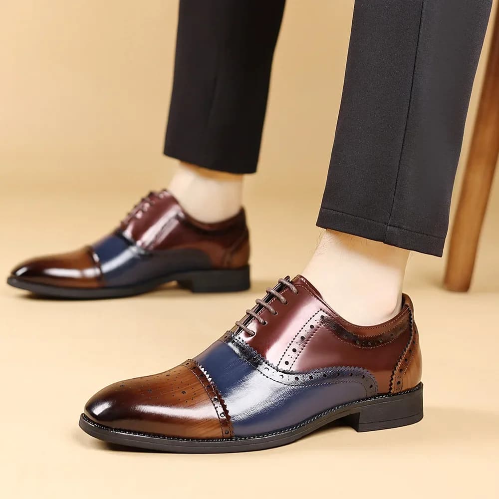 Men's casual shoes Mocassini stringed men's shoes Brand Sneakers Men's Office Shoes Brogue Wedding Shoes Mocassini with Platform