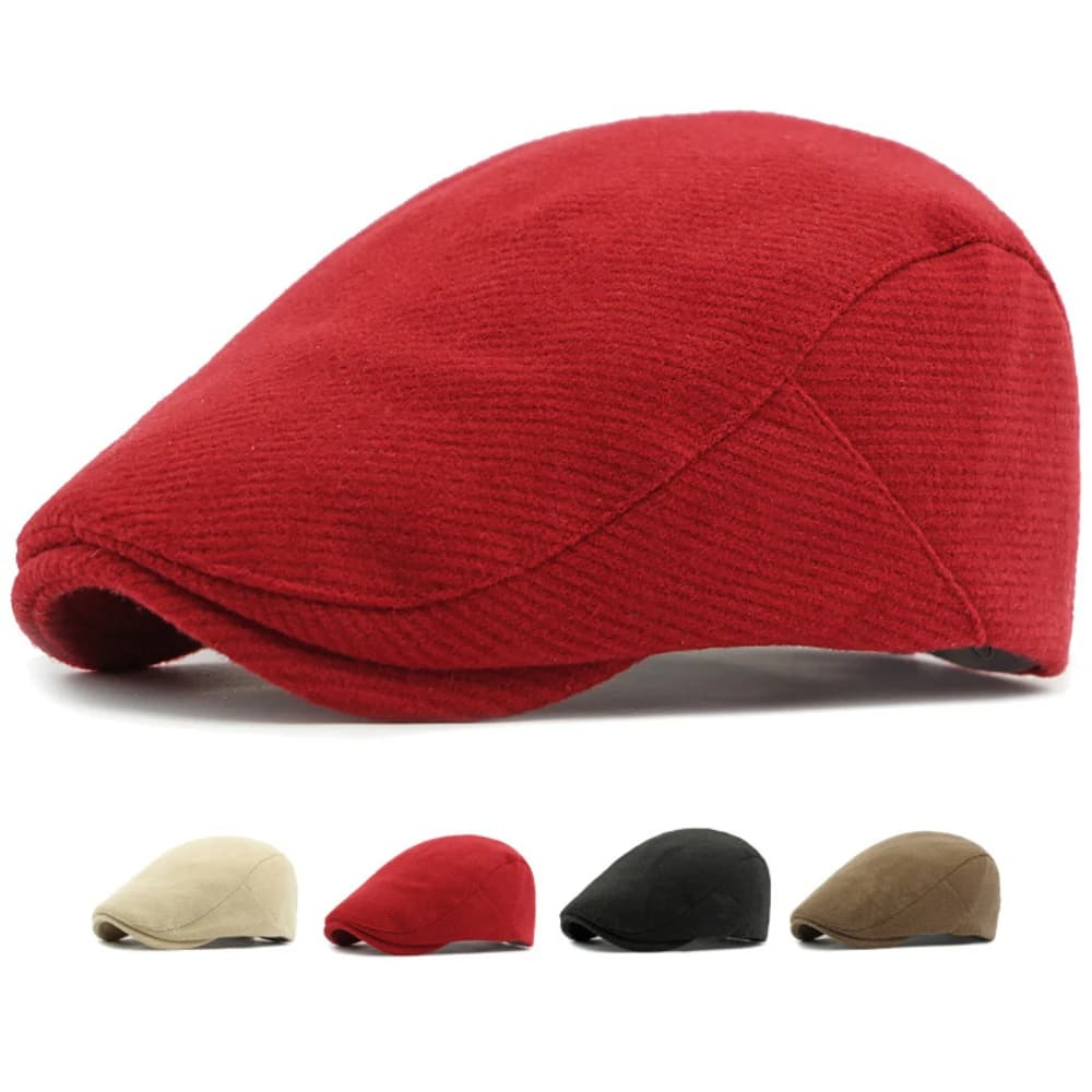 HT4949 Berretti Autunno Inverno Cappelli di lana per uomo Donna Retro Artista Pittore Cappello berretto Maschio Femmina Ivy Berretto piatto Berretto regolabile