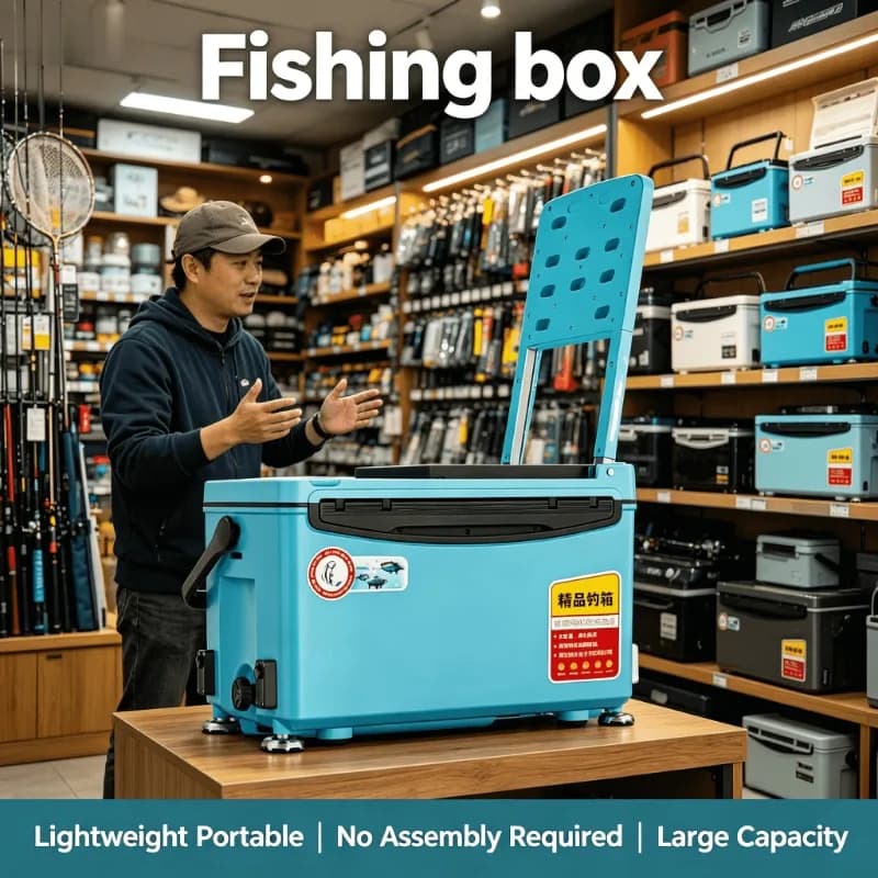 Multifunctional Portable Foldable 2025 New Ultra Lightweight Fishing Tackle Seat Box Storage Rod Holder Bait Tray Outdoor Gear