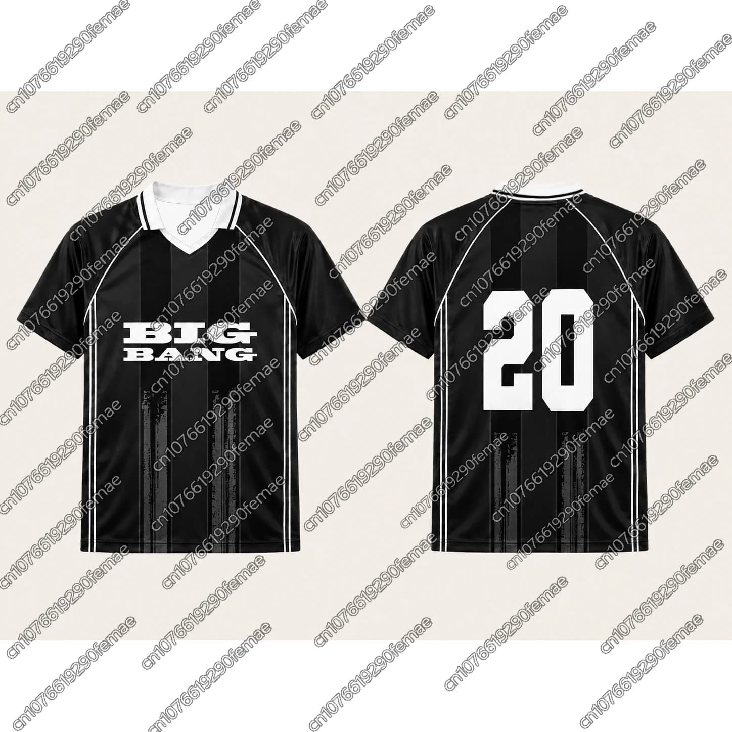 2026 BIGBANG Concert Merch V-Neck Jersey, Lightweight Sportswear for Men Women, Music Festival Outdoor Camping & Hiking