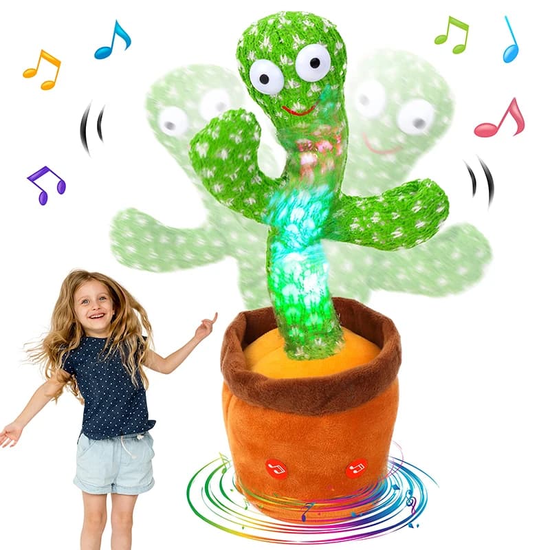 1pc Dancing Cactus Toy, Repeat Speakers, Song Speaker Wriggle Dancing Sing Talk, stuffed plush, interaction and decoration