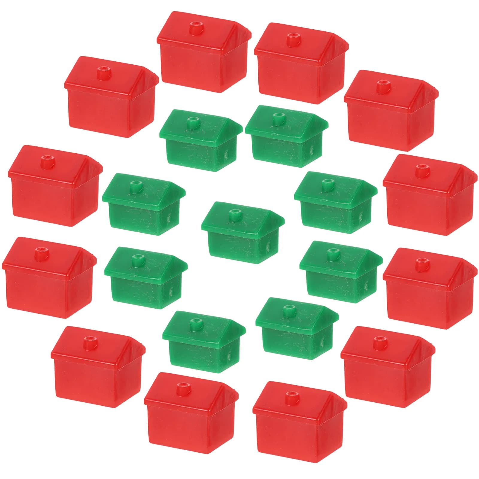 2 Sets Tokens House Pieces Chess Chess Replacement Accessories Tokens Props for Man Board Game Hotel House Hotel