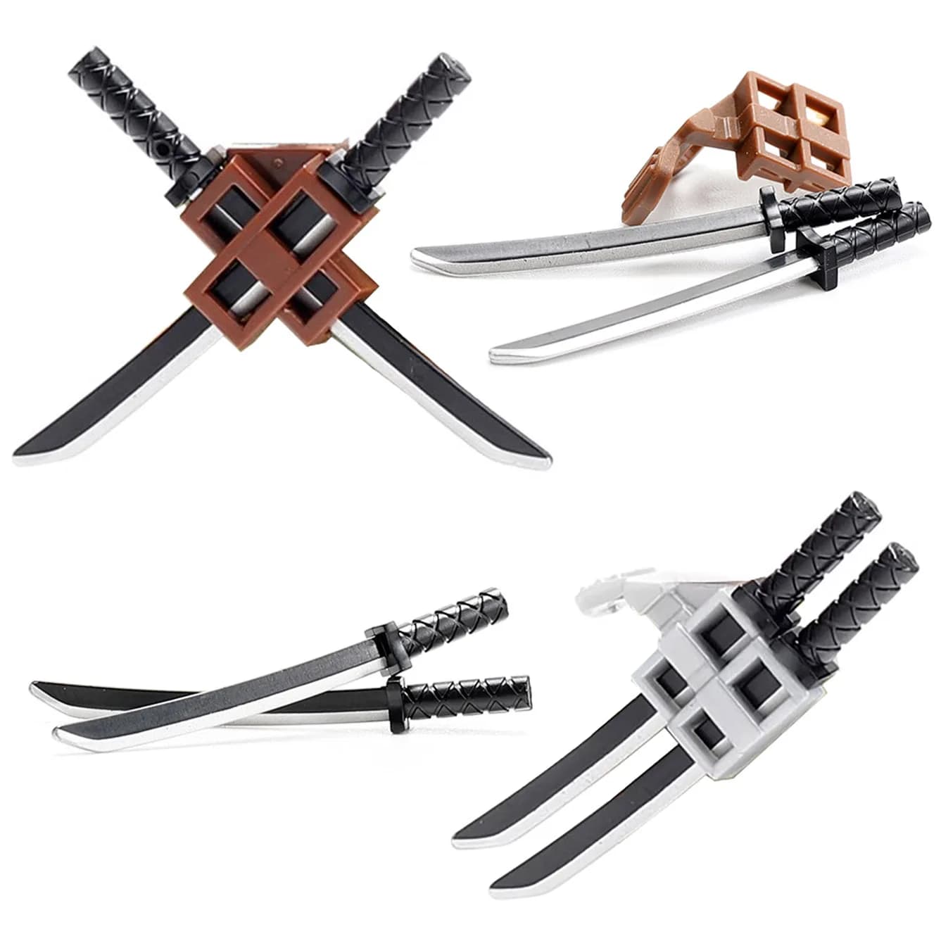 Armi militari medievali Blocchi di costruzione Spada Guerriero Figure Accessori Armature Coltelli Arco Freccia Mattoni Giocattoli Ragazzi Regalo