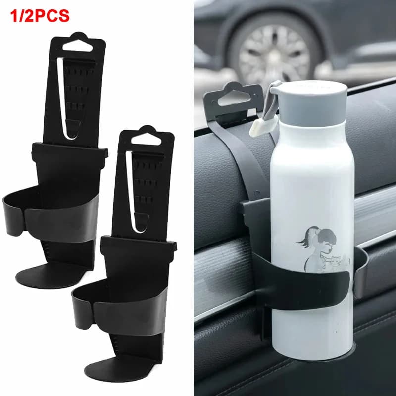 1/2 piece car glass holder air intake coffee bottle door can beverage ash holder support for ashtrays car accessories