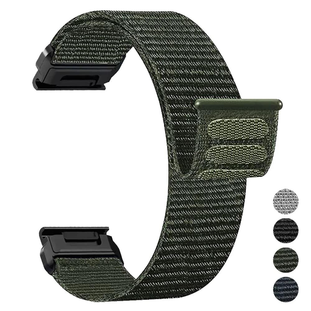 Per Garmin 22mm 26mm cinturino in nylon facile da montare per Fenix 5 5X Plus 6 6X 7 7X Pro 8 E cinturini per orologi Tactix8 cinturino a sgancio rapido