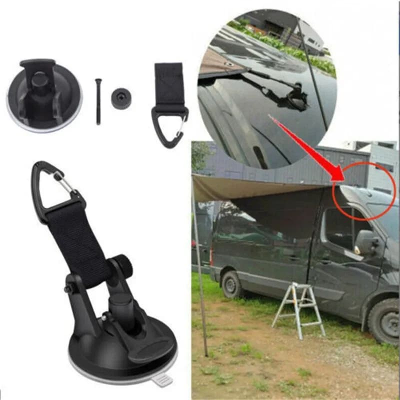 1/2/4 pezzi estate tenda per auto esterna ventosa accessori per tettoia esterna resistente riutilizzabile potente moschettone a ventosa 2025