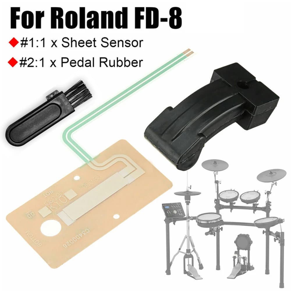Copriletto Attuatore Sensore Per Roland Tamburo Hi Hat Pedale Circuito In Gomma TD4 9 11 Per Roland FD-8 Hi Hat Pedale In Gomma Interruttore Induttivo