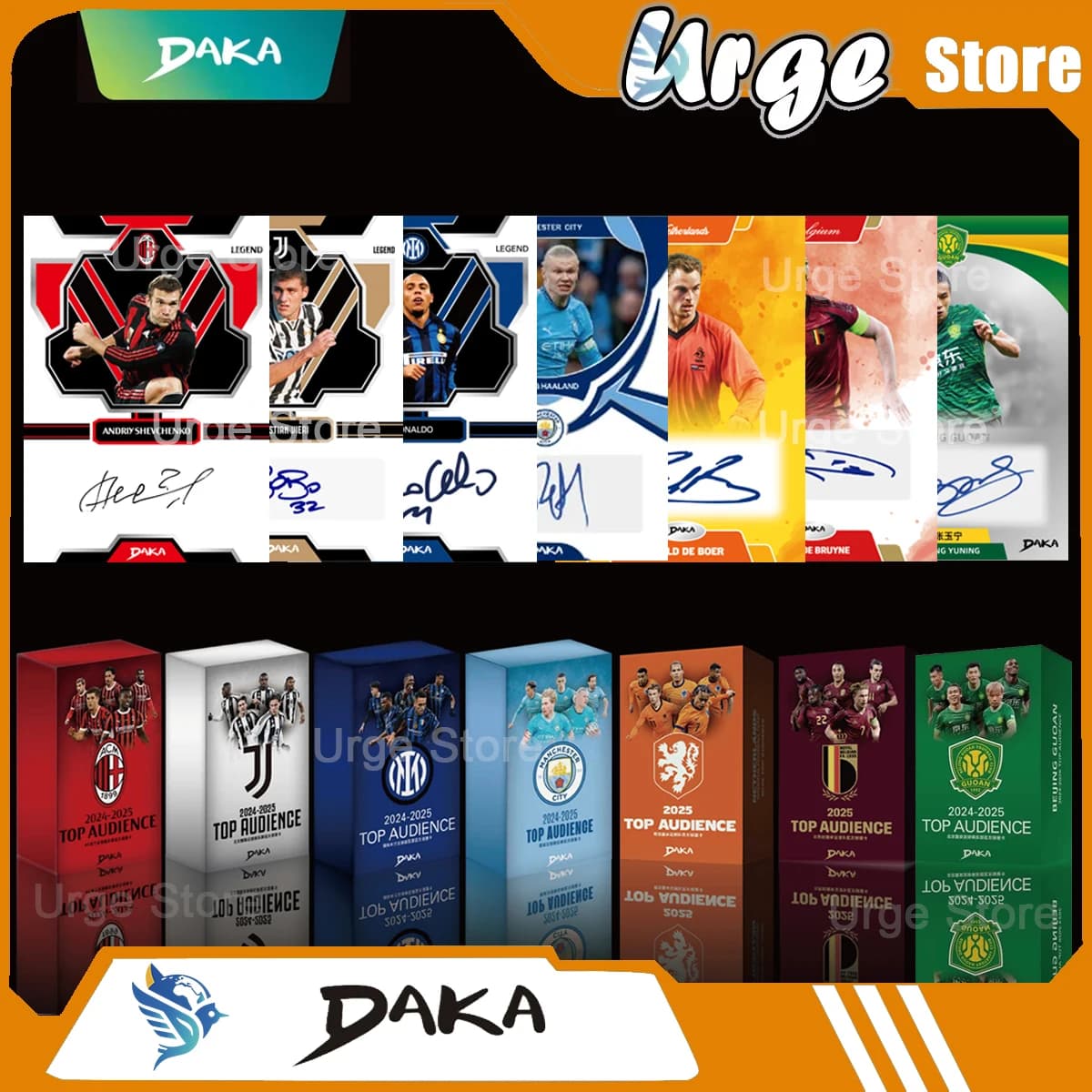 Commercio all'ingrosso Daka 2025-2026 Carte Real Madrid Barcelona Pubblicità Machester Cuty Juventus Ac Internazionale Milano Star Lettore di carte