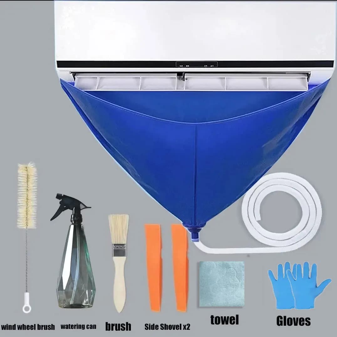 1/4/8pcs Air Conditioner Cleaning Bag Waterproof Drain for Washing Conditioning Water Drain-Pipe Ac Cleaning Kit Aircon Cleaner