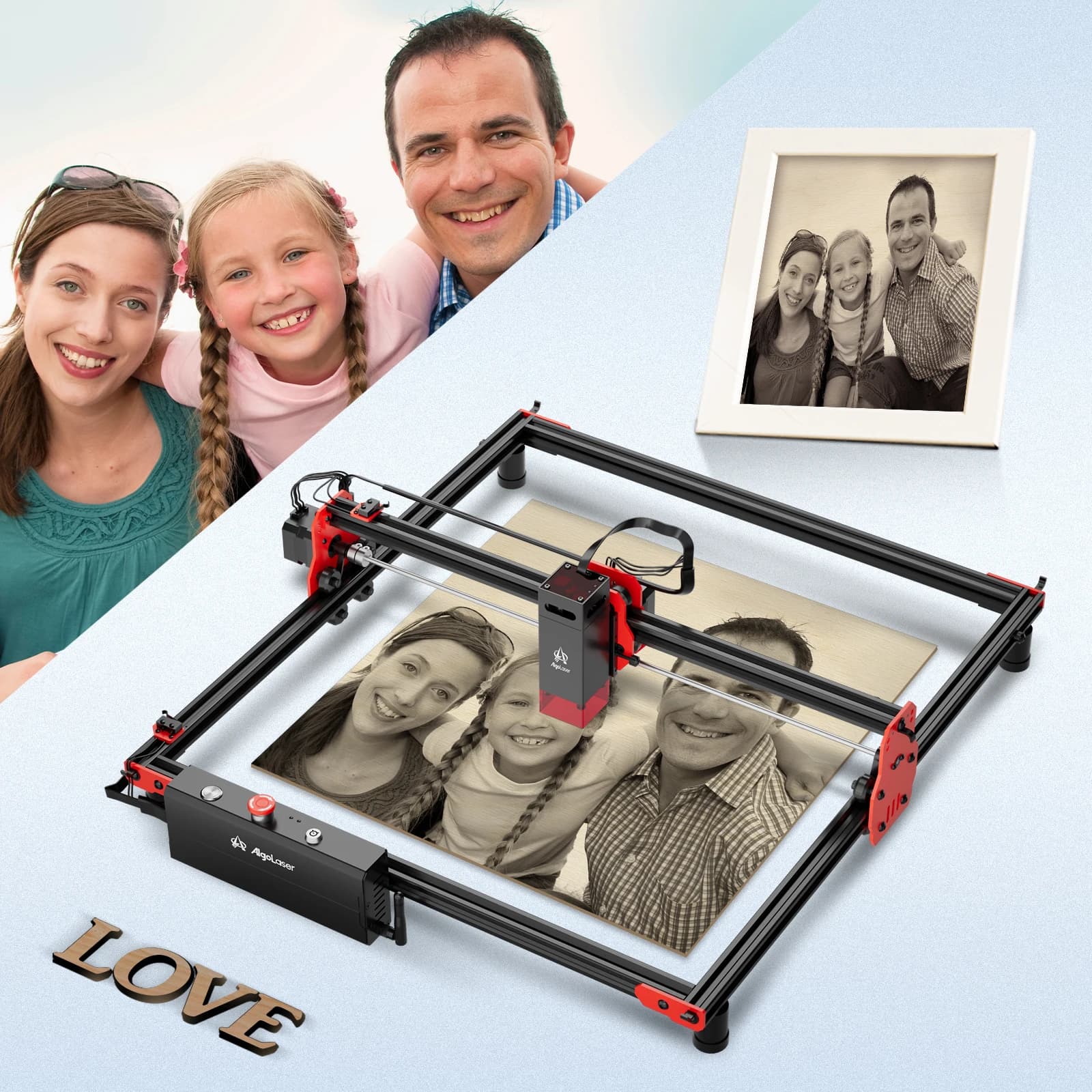 AlgoLaser KIT FAI DA TE 5W Laser Cutting Machine High Speed WIFI Logo Printer APP Laser cutter and cutter kit Wood carving machine