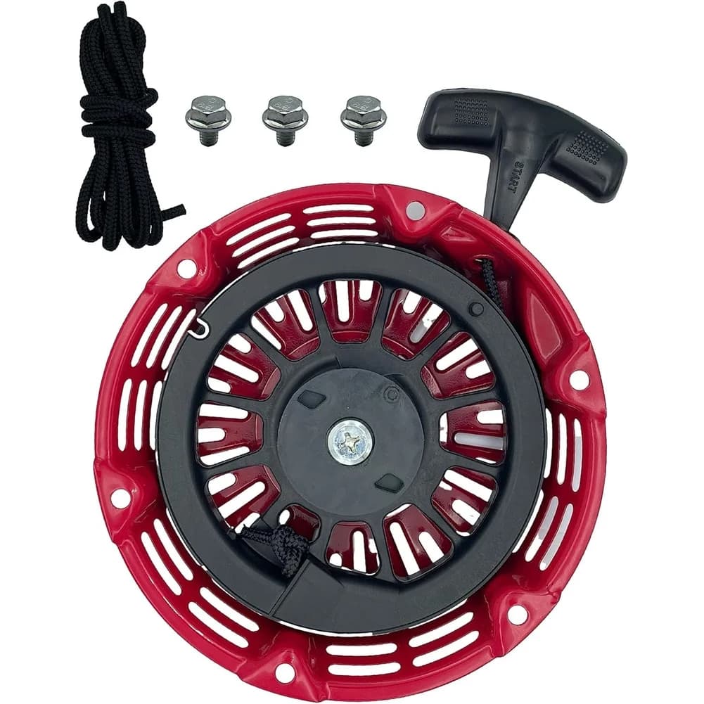 Gruppo di ricambio per avviamento a strappo per motori Honda GX160 GX200 55, include spinotti in acciaio e kit corda di avviamento
