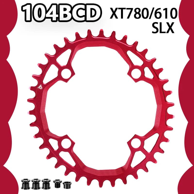 PASS QUEST Corona 104 Bcd Ovale per XT780/610 SLX Corona Larga Stretta 32T 34T 36T 38T 40T 42T 44T 46T 48T 104bcd Guarnitura MTB