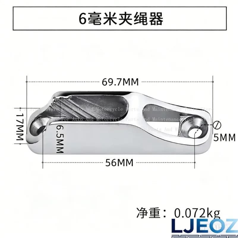 high quality 316 Stainless Steel Boat Clam Cleat Rope Cleat Jam Line Marine Parts Hardware Sailing Kayak Marine Accessories