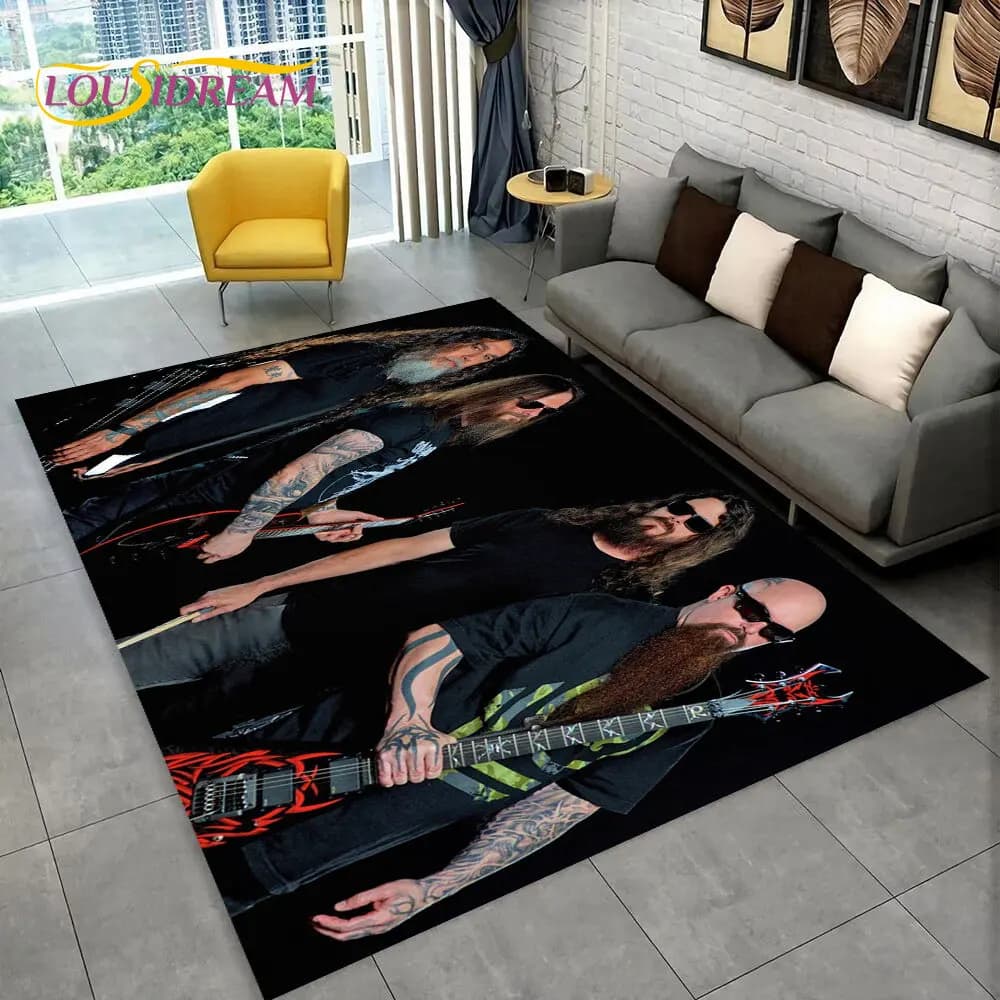 Slayer Heavy Metal Band Music Area tappeto, tappeto per la casa soggiorno camera da letto divano zerbino Decor, i bambini giocano tappetino antiscivolo
