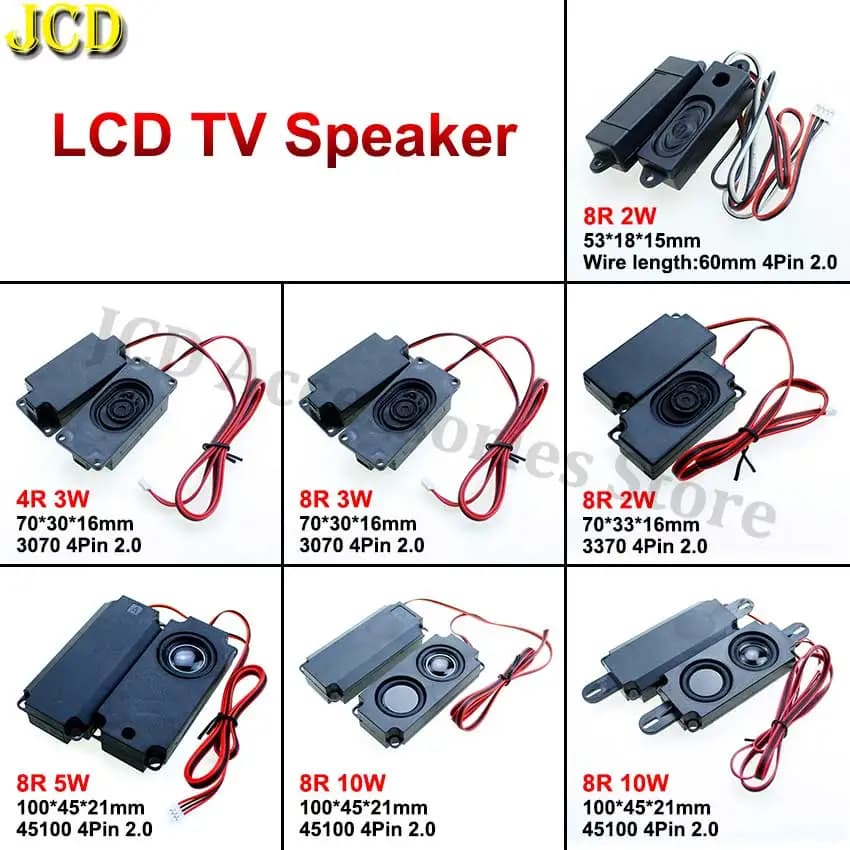 JCD 1Pair Audio Altoparlanti Portatili Per Computer PC TV Altoparlante LCD 3070 45100 Altoparlante Rettangolo 4R 8R 2W 3W 5W 10W 4/8Ohm