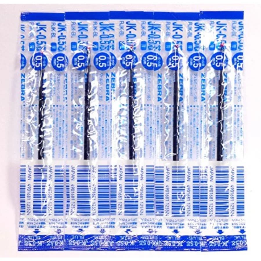 JK-0.5 Blue Ink Refill RJK-BL,0.5mm, for Sarasa Multicolor gel ballpoint pen, × 5 Pack/total 5 pcs (Japan Import) [Komainu-Dou