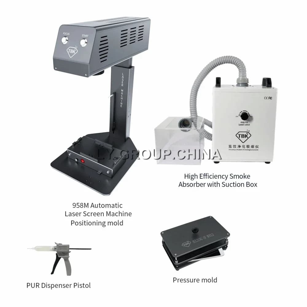 TBK Mini messa a fuoco automatica con messa a fuoco automatica, marcatura laser a stato solido, copertura posteriore mobile, telaio in vetro, separazione della macchina per incidere 2 in 1