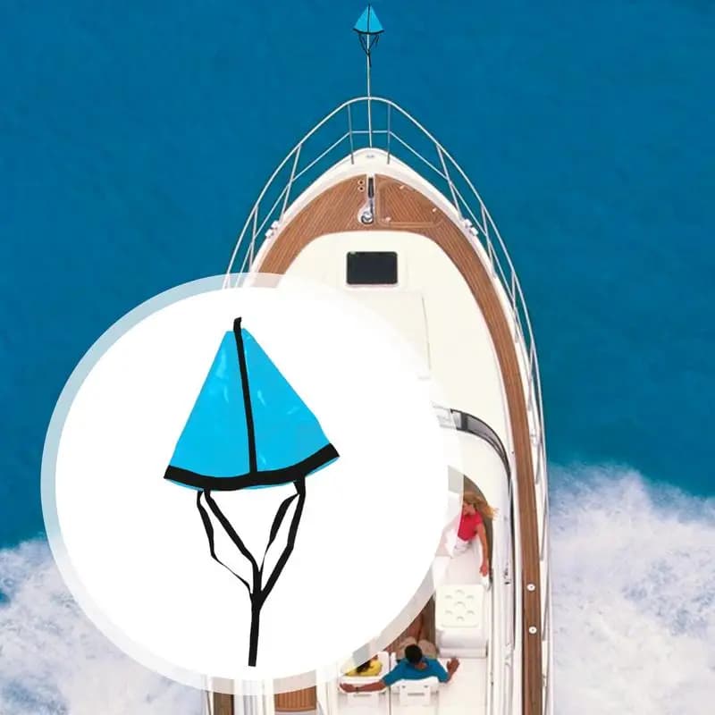 Ancoraggi marini Calzini da deriva Kayak Ancoraggi marini per barche Freno marino resistente Accessori per la pesca in mare Drogue da pesca per barca/Vela marina