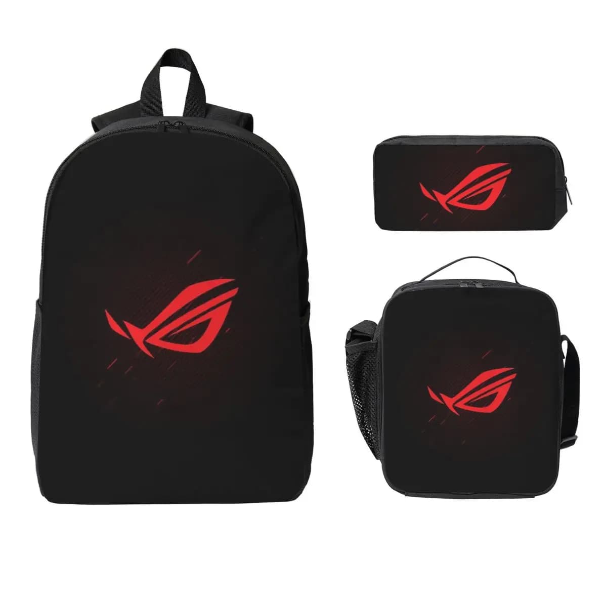 Asus Rog Zaino Studente Ragazzi Ragazze BookBag Borsa da scuola Borse a tracolla per laptop Borsa da pranzo isolata 3ps Astuccio