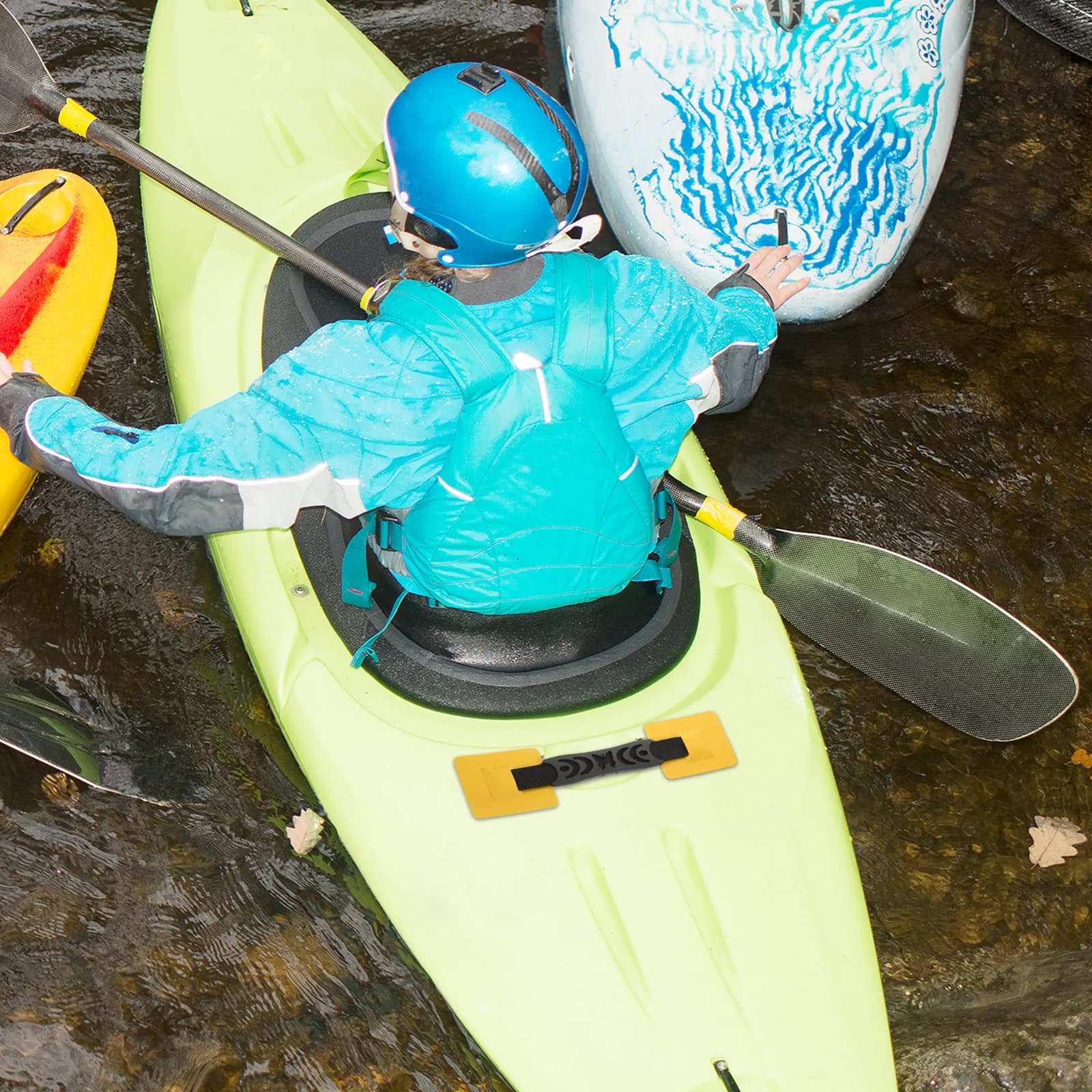 Set di 2 Maniglie Robuste per Kayak, Impugnatura Ergonomica Comoda, Maniglie Laterali per Trasporto di Kayak, Canoe, Paddle Board e Tavole Gonfiabili
