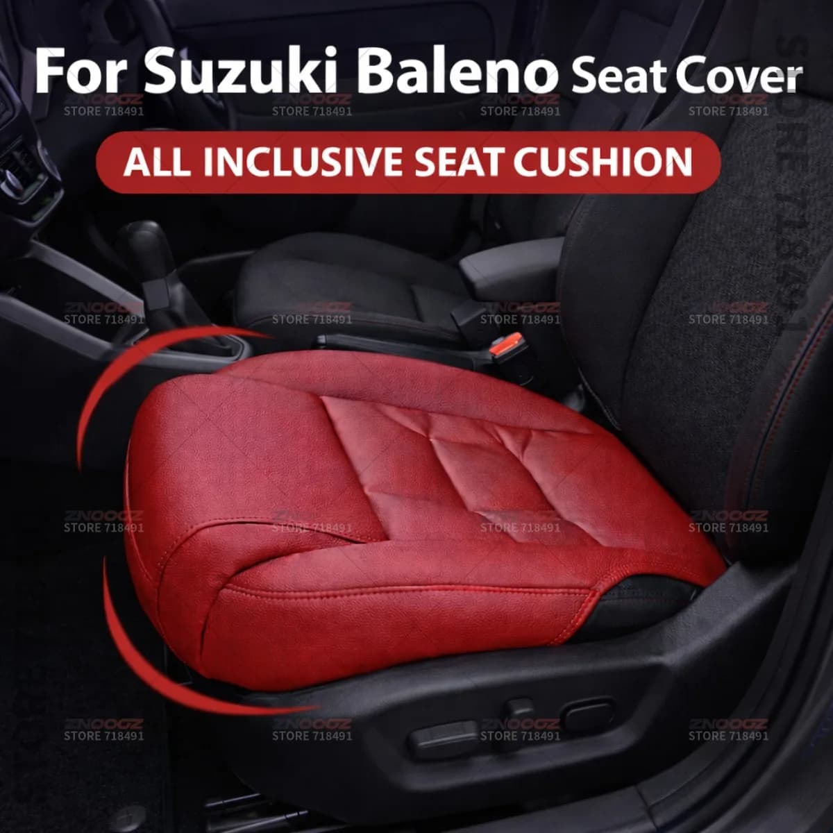 For Suzuki Baleno Miata Car Seat Leg Support Extension Seat Cover Memory Foam Extender Cushion Interior Accessories