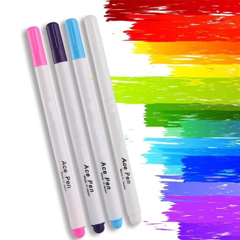 4 Pcs Soluble Chalk Tool Patchwork Fabric Markers Pencil Cross Stitch Water Erasable Pens Sewing Accessories