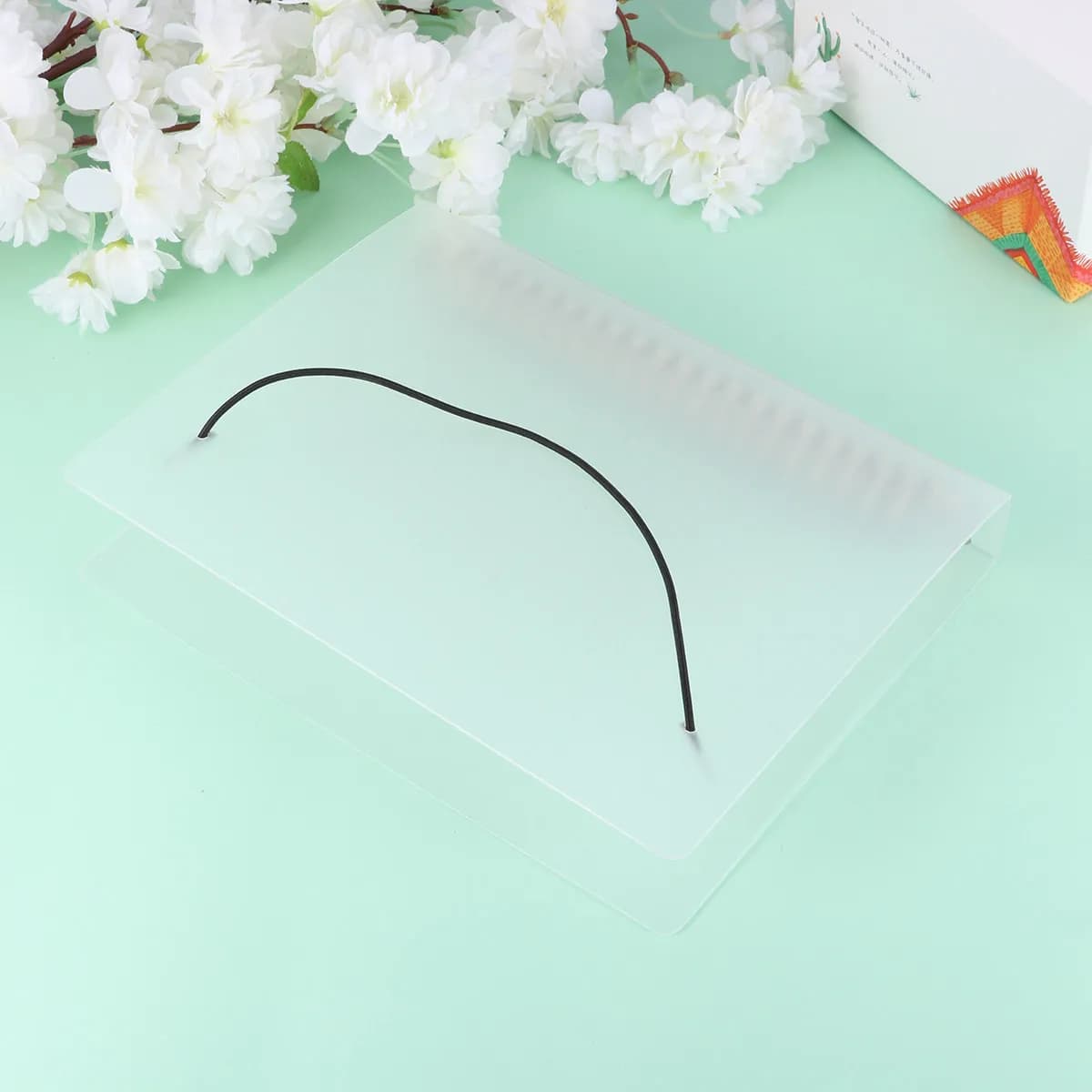 2 Pezzi Portablocco in Plastica Trasparente A5, Porta Documenti Portatile per Ufficio e Scuola, Lavagnetta per Scrittura, Cartella Porta Memo, Organizzatore di File