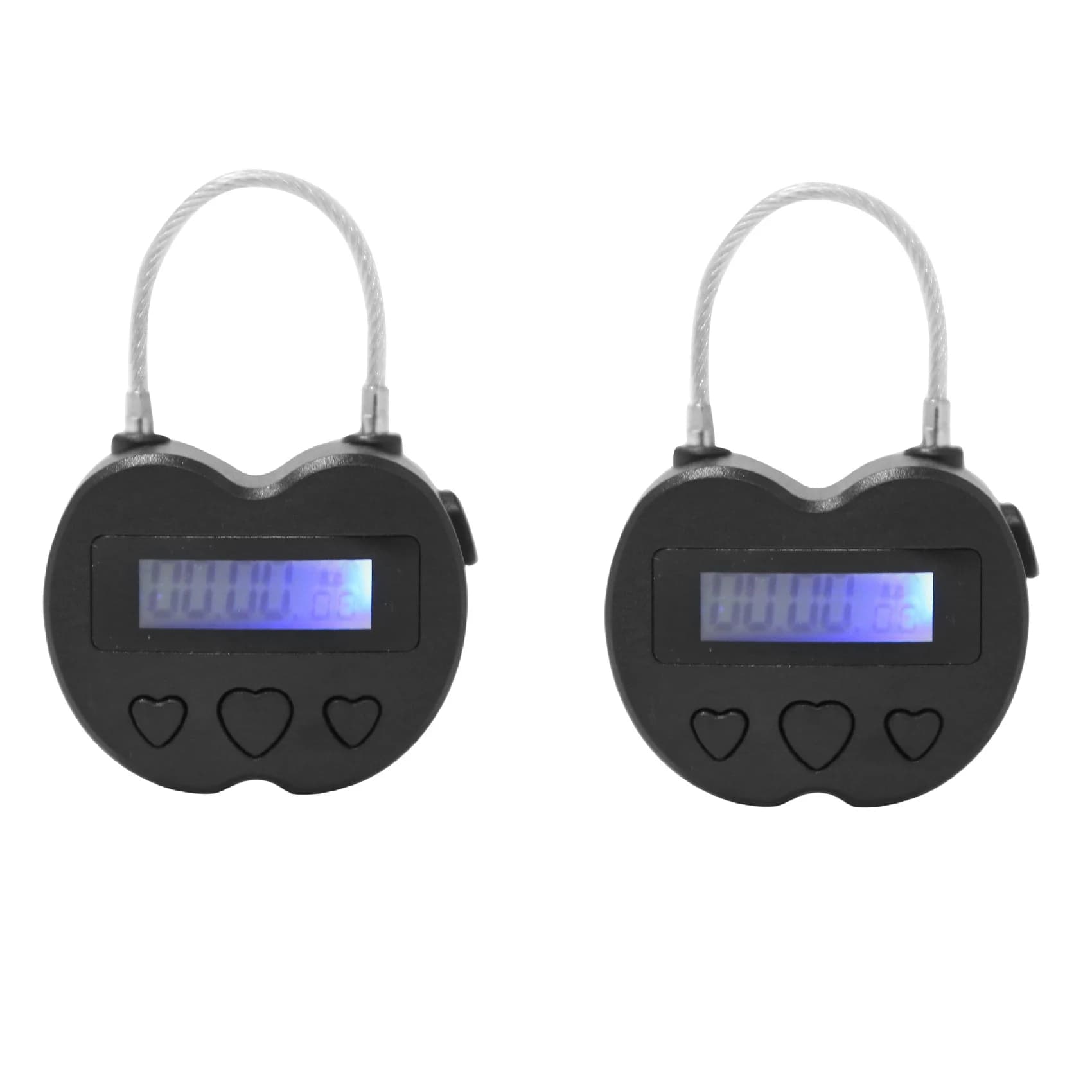 Lucchetto Intelligente B04C-2X con Display LCD, Timer Elettronico Multifunzione da Viaggio, Lucchetto Temporizzato Ricaricabile USB