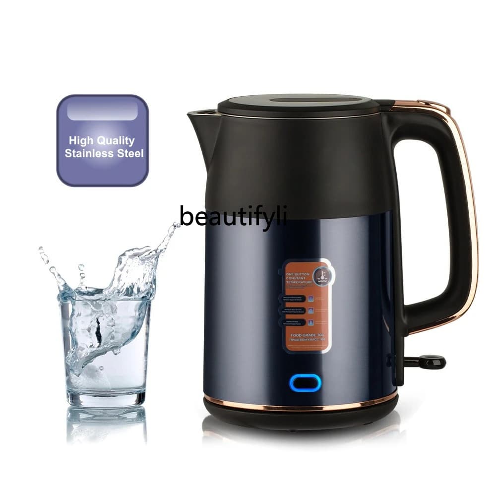 High Power Stainless Steel Anti Dry Electric Kettle, Super Long Insulating kettle for Fast Hot Water