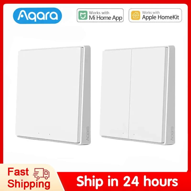 Aqara Smart Wall Switch D1 Zigbee Wireless Key Light Switch Smart Home Remote Control Button for Mi HomeKit APP