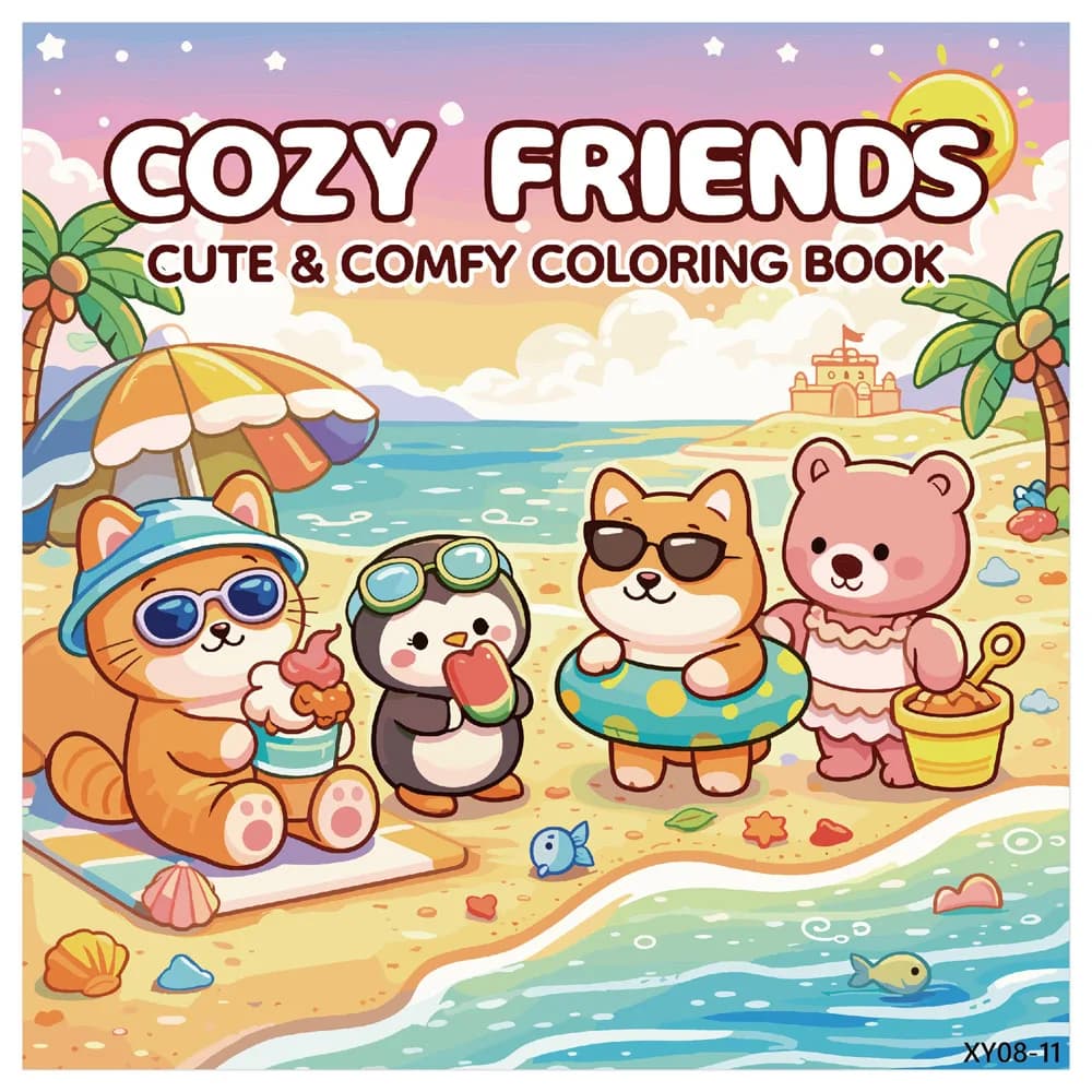 24 Pages Cutie Europe Coloring Book For Adult | Colouring Book Drawing Supplies For Christmas, Thanks Giving Gift