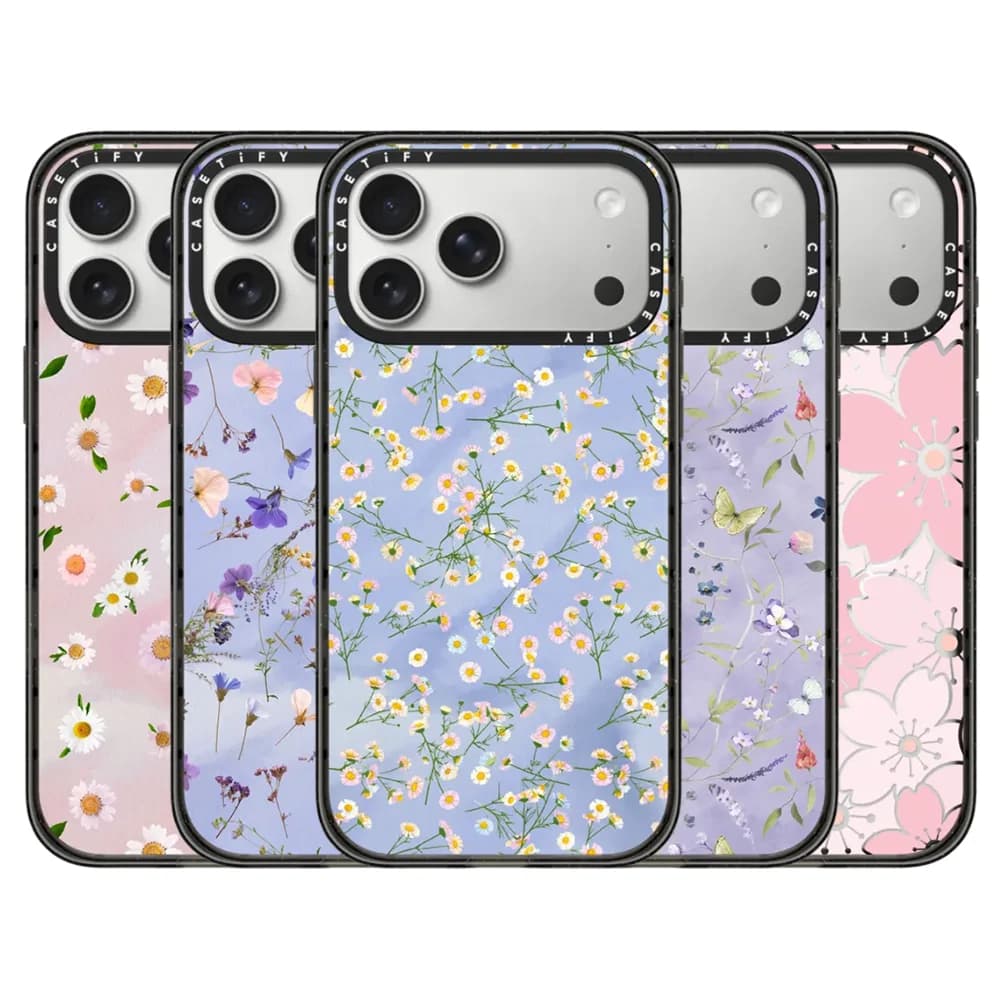 CASETiFY Fresh and Delicate Floral Series Magnetic Drop-proof Case for iPhone 13 14 15 16 17 Pro Max Air Plus Protect Cover