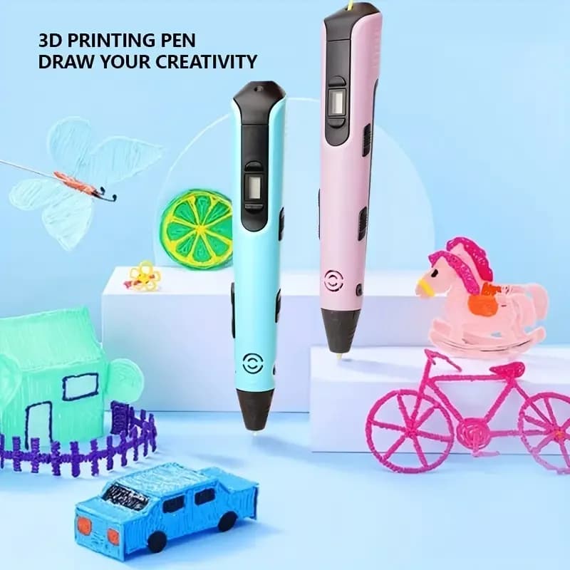 New 3D Printing Pen 9 meters Pla Ecological Filaments Creative Gifts for Kids Birthday and New Year Handmade Toys
