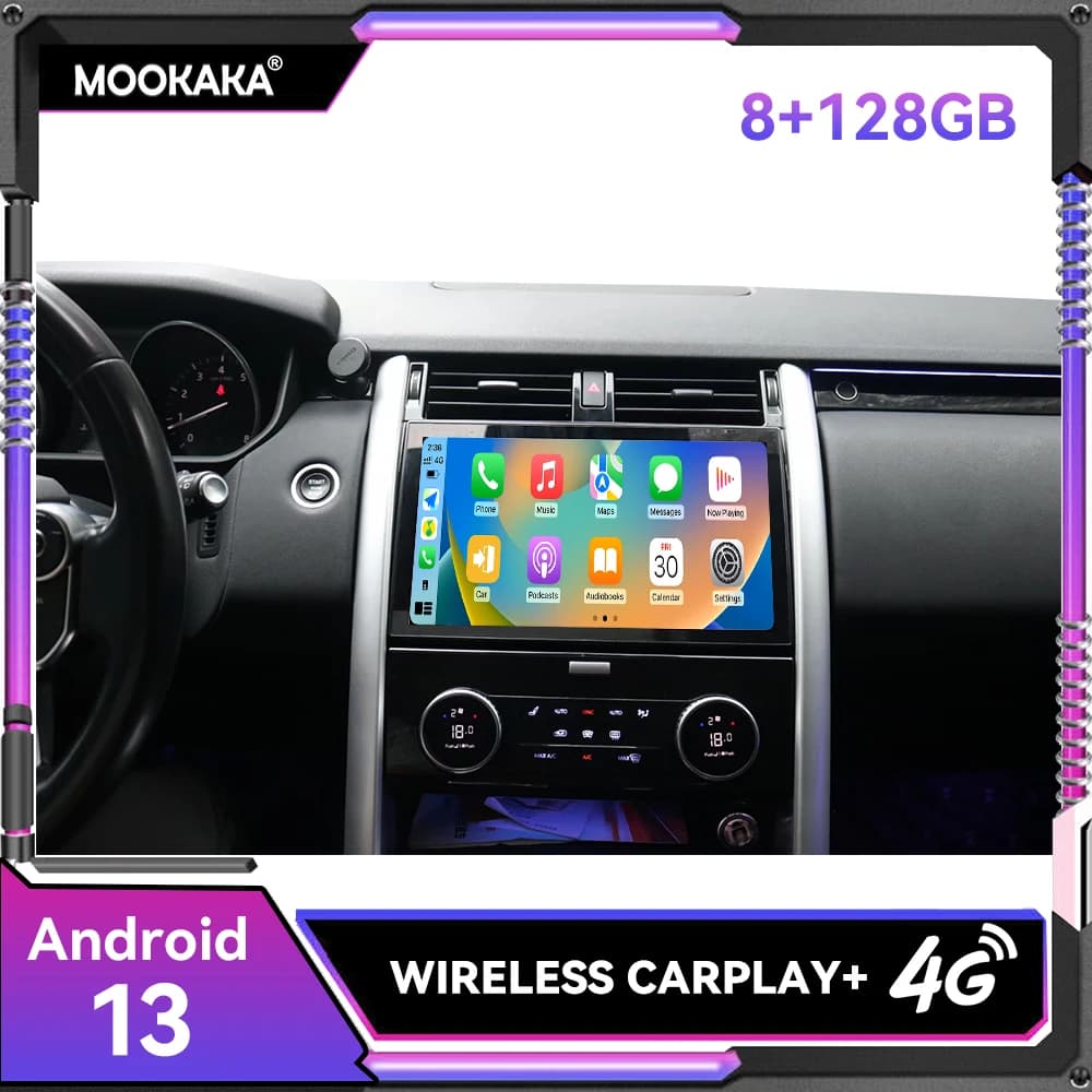Schermo da 13.3 pollici Android 14.0 Autoradio per Land Rover Discovery 5 2017-2021 Car Stereo Aggiornamento Lettore multimediale Navigazione GPS