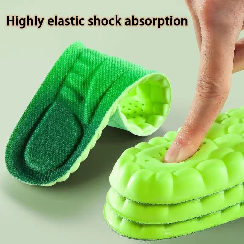 1 pair of elastic sports sunbeds Anti-odor worms Soft and breathable sneakers Shock absorbent soles