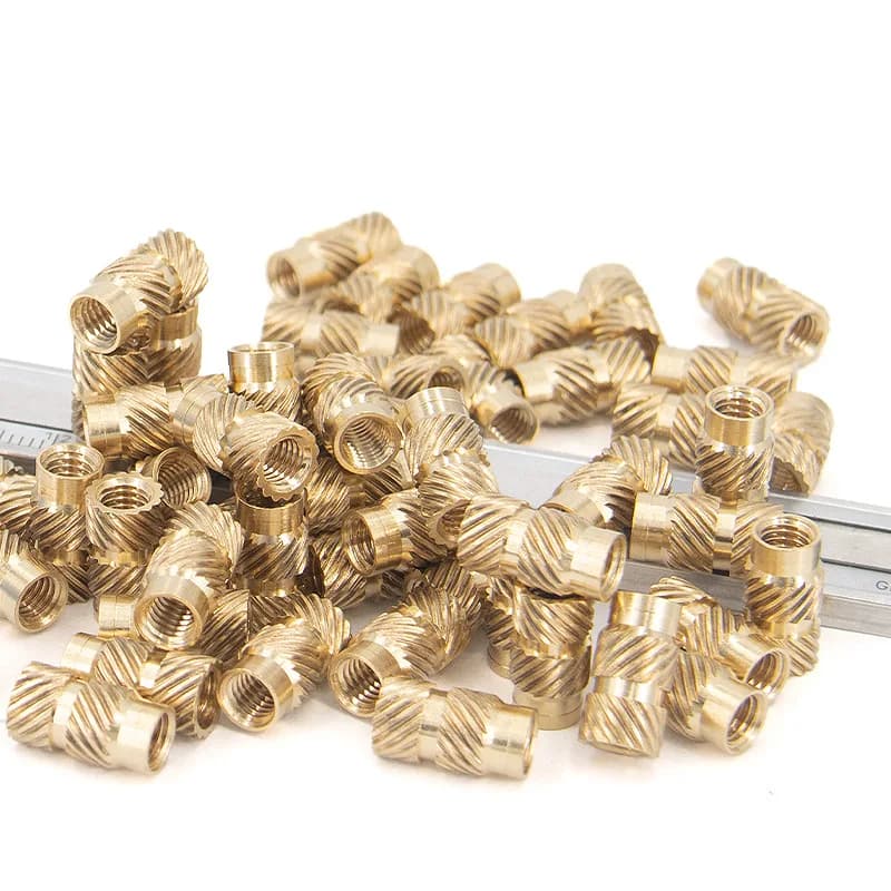 M3 Heat Set Insert Nut Knurled Brass Threaded Fastener 5x4 for 3D Printer Plastic Parts DIY Assembly Repair Hardware Accessory