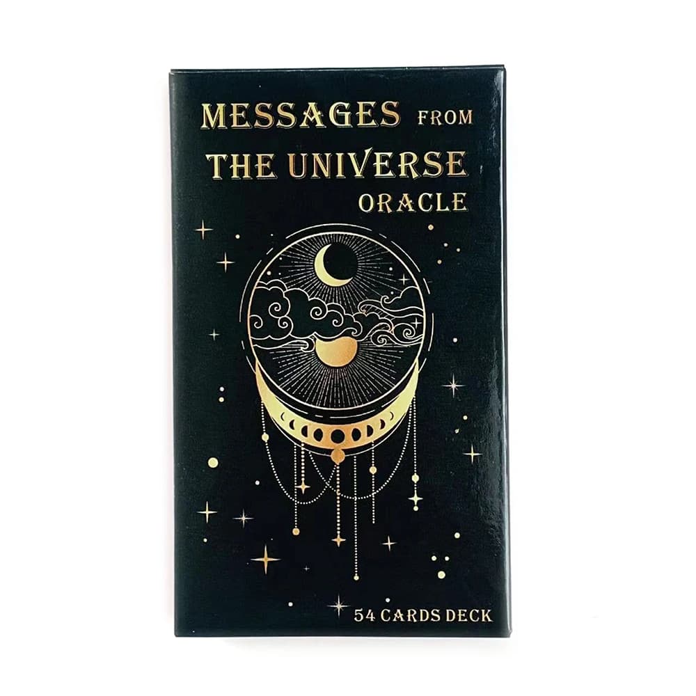 Messaggi dell'Universo Carte Oracle Una versione inglese da 54 carte del gioco di carte per divinazione del destino, carte da gioco per feste in famiglia