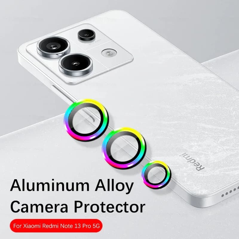 1PCS 3D Camera Protector Glass For Redmi Note 13 Pro 13Pro Plus 4G 5G HD Tempered Glass Lens Metal Rear Ring Redmy Note13 Pro