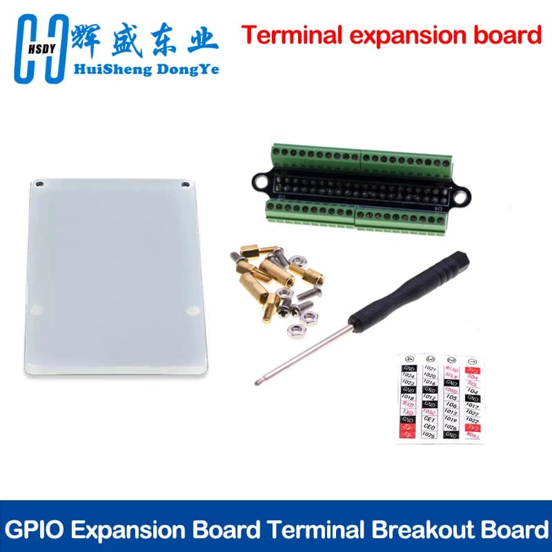Mini Terminal Breakout Board GPIO Expansion Board Terminal Breakout Board for Raspberry Pi 4B/3B+/3B/2B/1B+/Zero/Zero W