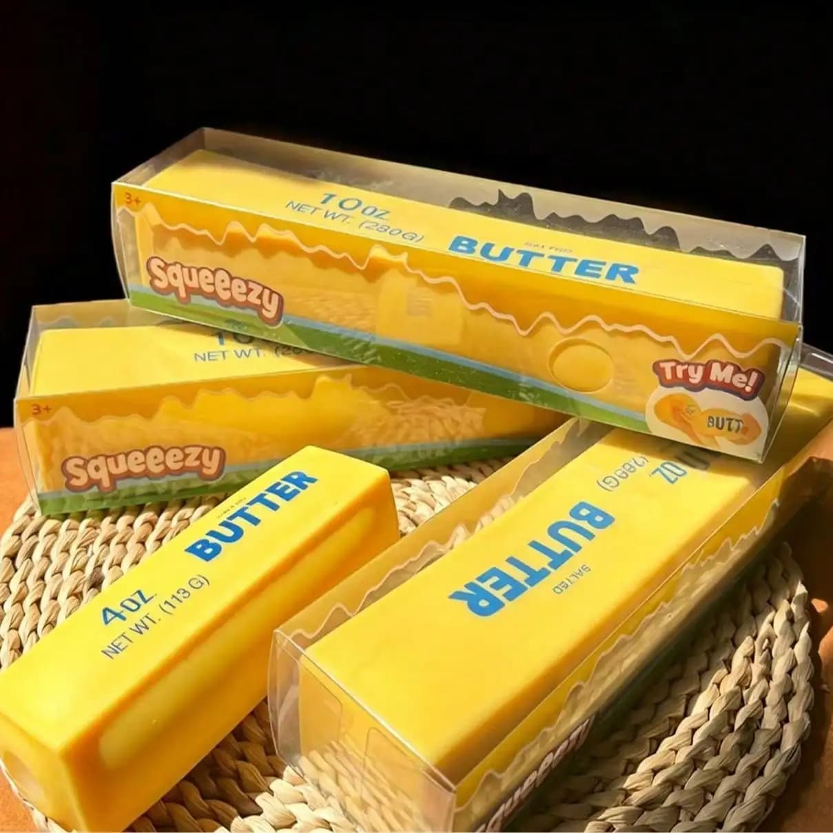 1pc Giant Butter Stick Slow Rebound Squeeze Toy, Creative Stress Relief Butter Bar Sensory Fidget Toy For All Ages, Anxiety Relief, Soothing Sensory Squeeze Toy, Comfort Toy, Gift Box Filler, Birthday Gift, Classroom Reward Treasure Box Toy,