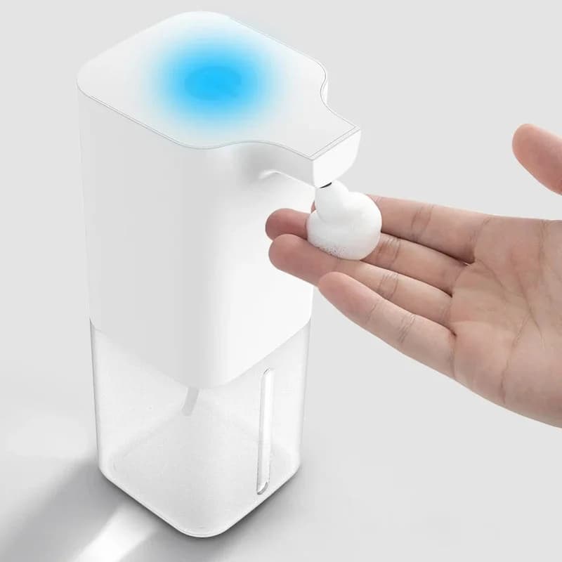 Dispenser automatico di sapone a induzione Touchless Ricarica USB Sensore a infrarossi intelligente Lavamani in schiuma liquida Trasporto di goccia