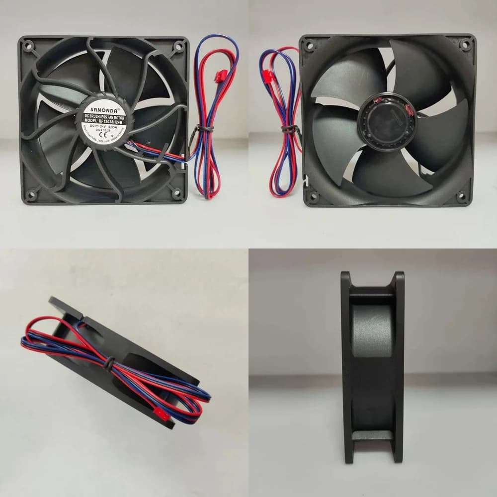 Ventola di Raffreddamento SANONDA 12038 per Laptop, 24V 0.55A, Ventola per Chassis PC Desktop, per Laptop da Gaming e Computer Portatili
