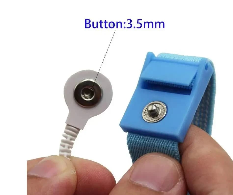 10 pezzi = 5 paia di braccialetti conduttivi cinturino da polso regolabile per strumento di massaggio meridiano Tens DDS con perno da 3,5 mm 3 colori
