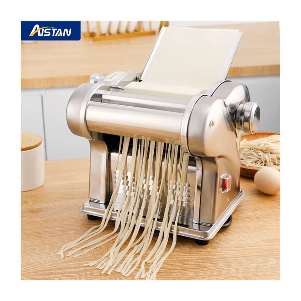 FKM140-4 Electric Family Pasta Maker Machine Noodle Maker Pasta Dough Spaghetti Roller Pressing Machine Stainless Steel 135W