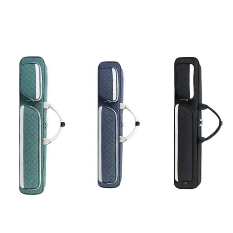Borsa per stecche da biliardo con tracolla e maniglia per il trasporto, custodia portatile per giocatori di biliardo