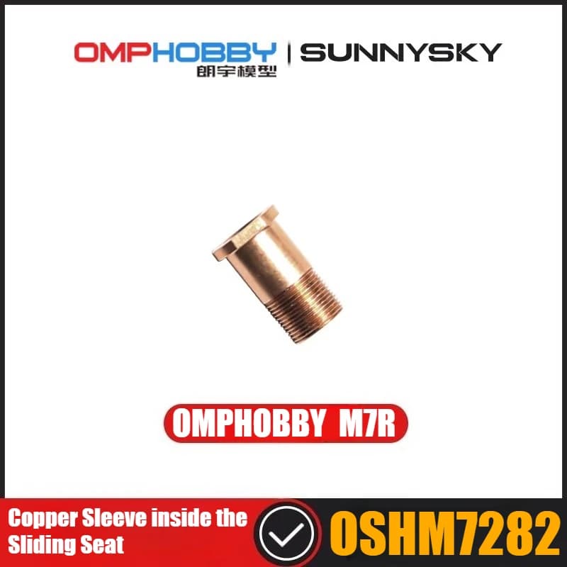 Parti per Elicottero RC OMPHOBBY M5 M6 M7 M7R - Manicotto Interno in Rame per Sedile Scorrevole OSHM7282