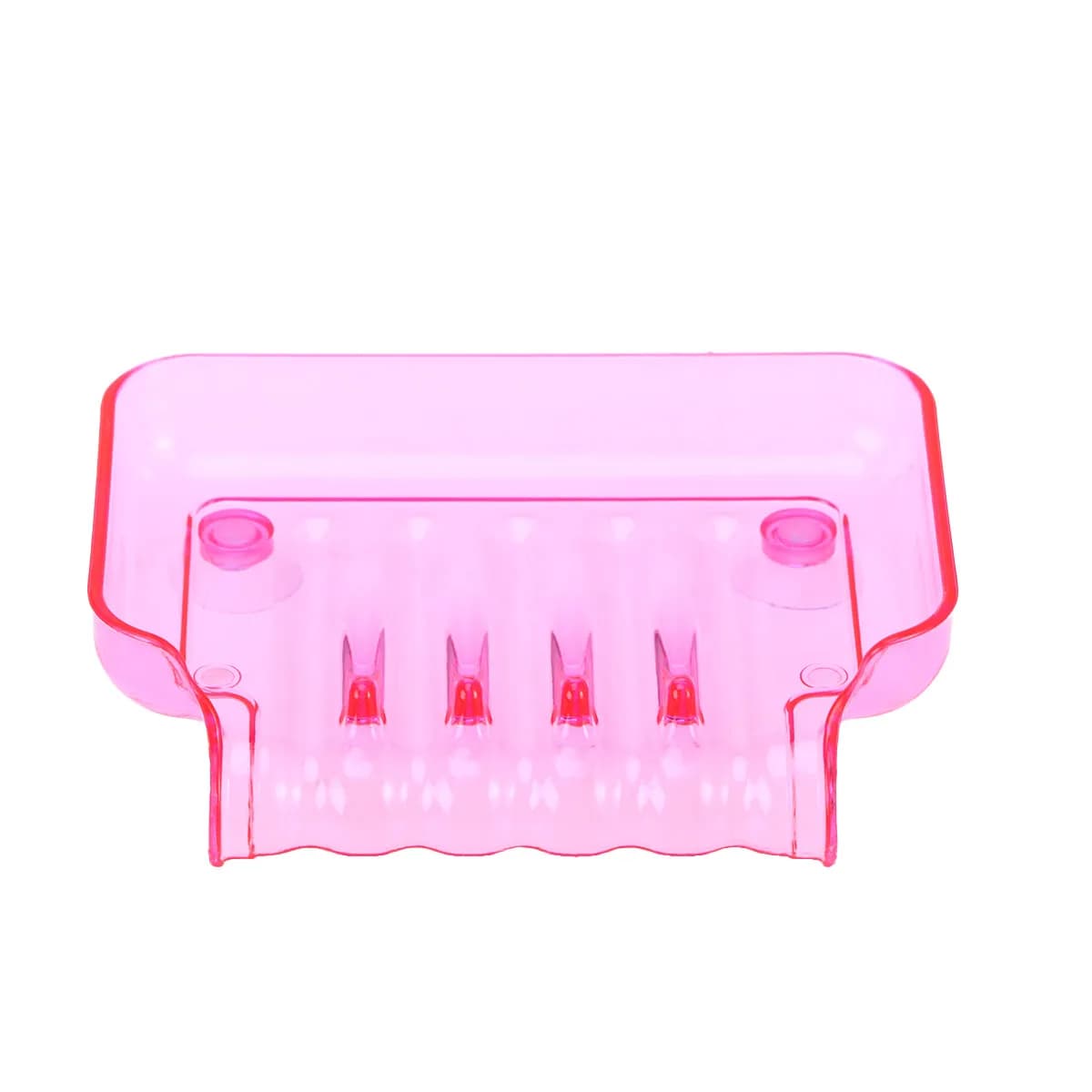 Soap Dish Suction Bright Color Double Sucker Bathroom Wall Mounted Soap Box Holder Shower Shelf Storage Tray Drainage