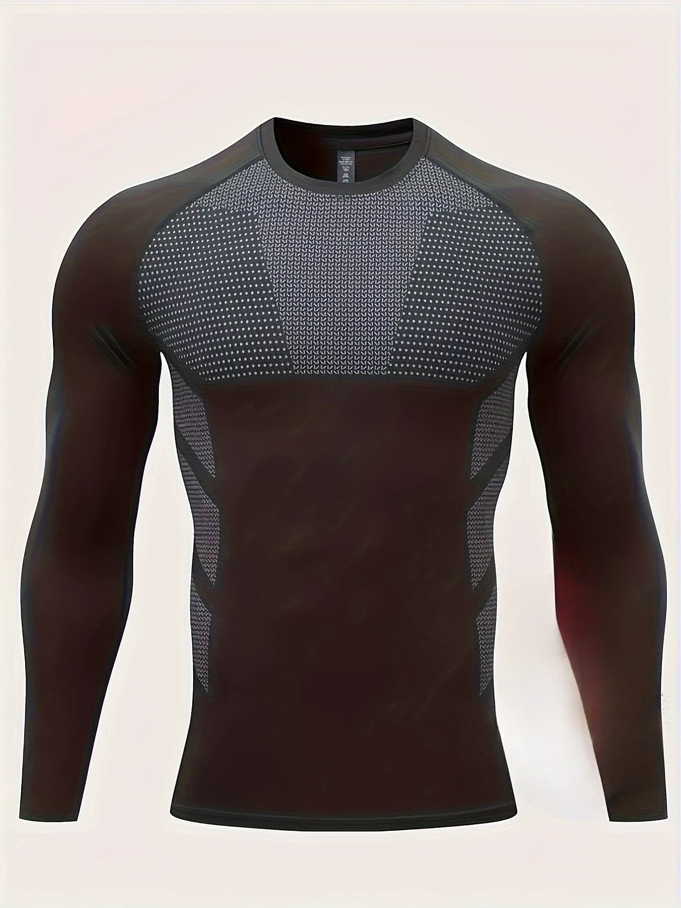 Men's T-Shirt Long Sleeved Fitness Thick Autumn and Winter with Cycling Clothing and High Elasticity Compression Training