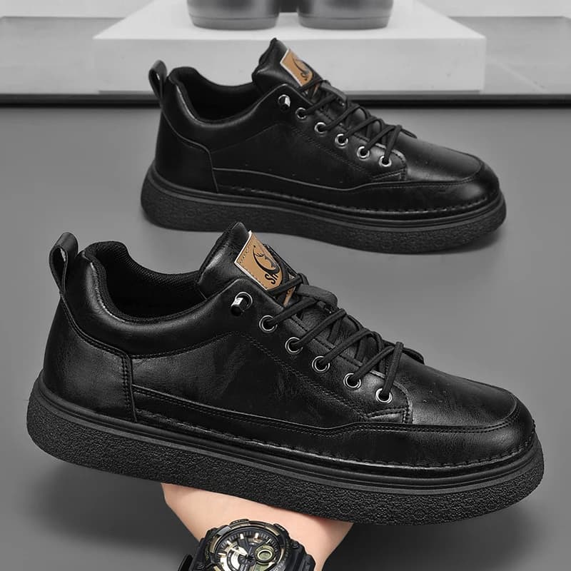 Scarpe Oxford da uomo con rialzo interno, scarpe casual in pelle, scarpe alla moda con rialzo interno, sneakers da uomo per esterni