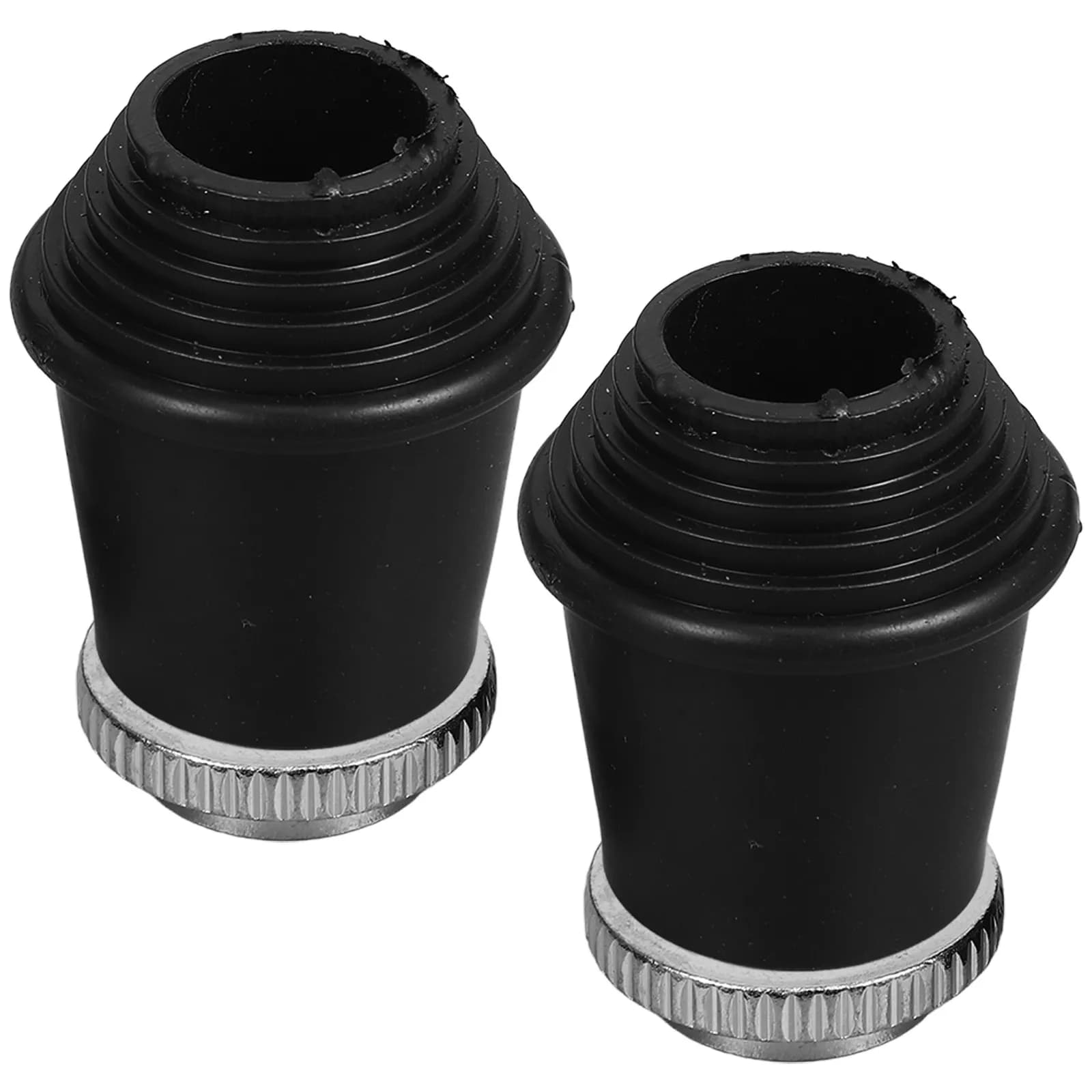 2 Pezzi Cuscinetti in Gomma Filettati Antiscivolo per Piedini di Batteria, Coperture per Gambe di Grancassa, Accessori per Strumenti Musicali, Piedini in Gomma
